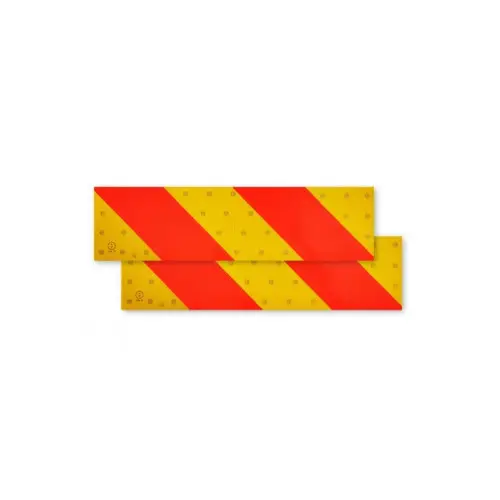Set 2 plăci reflectorizante mici cu model fagure, din metal – L1039117/9001-B Ofertă limitată