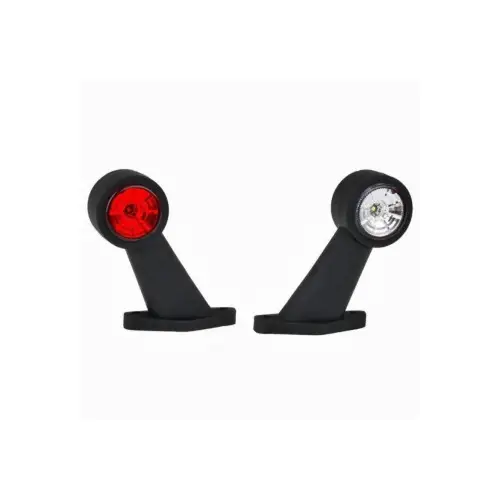 Lichidare de stoc Lampă gabarit LED 12–30V cu braț flexibil din cauciuc, set 2 bucăți FT-009C