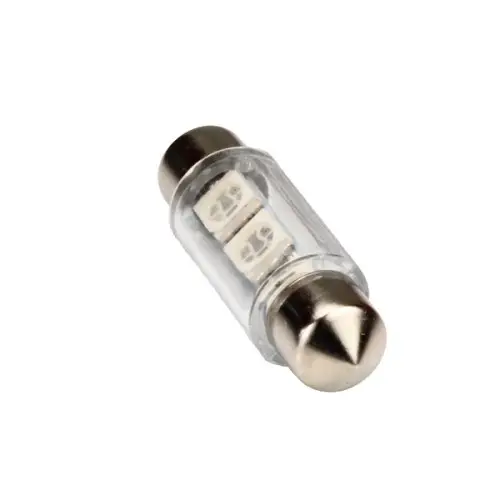 Bec LED sofit 31 mm 12V roz, 2 SMD 5050, carcasă din sticlă (PT53) Ofertă exclusivă