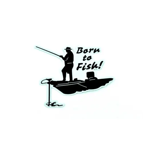 Abtibild decorativ Born to Fish CLXT-275 pentru masina, barca sau trusa Plată sigură