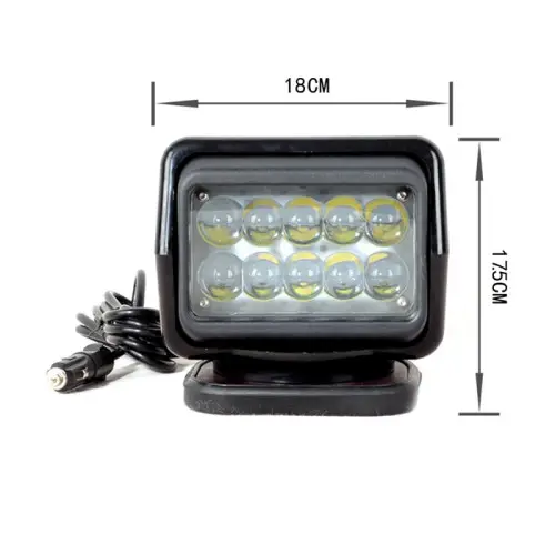 Proiector LED CH015 50W cu telecomandă, 4500 lm, 6000K, spot beam (10–30V) Doar azi