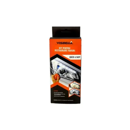 Preferatul clienților Kit restaurare faruri auto Visbella cu polish si protectie UV, cod 844/305955