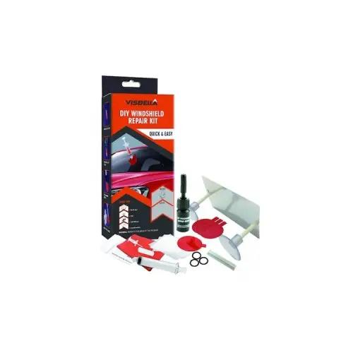 Kit reparație parbriz Visbella 837 pentru fisuri și ciobituri, aplicare rapidă Nu rata