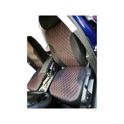 Reducere specială Set huse auto universale 1+1 pentru autoutilitare, model Romb, imitație piele