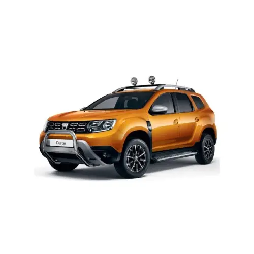 Cumpărături sigure Bullbar inox OEM dedicat Dacia Duster II 2018+ cu logo gravat, cod 8201698600