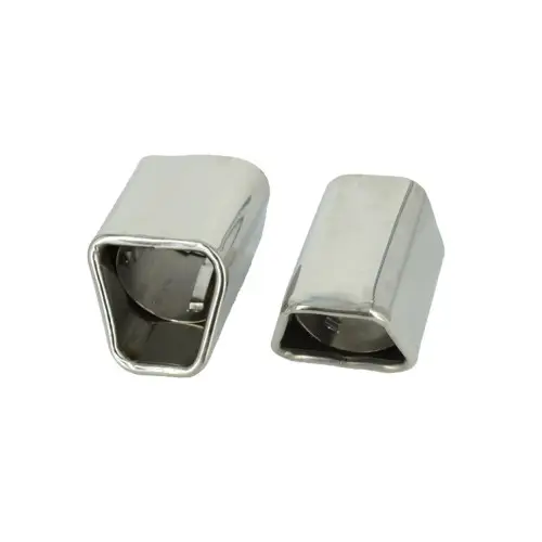 Preț redus Set ornamente toba inox crom, compatibil Volvo V60 XC60 S60, montaj cu cleme