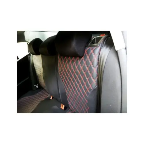 Huse scaune autoutilitare 2+1 model Romb, imitație piele, set față 3 locuri Reducere