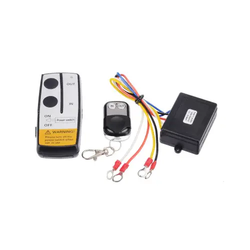 Retur ușor Kit telecomandă wireless pentru troliu ATV/auto 12–24V, cu 2 telecomenzi (Cod 205A)