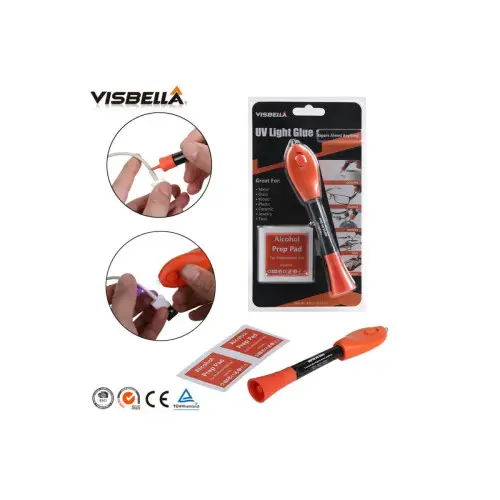 Adeziv lichid UV VISBELLA cu intarire la lumina, pentru reparatii precise Popular
