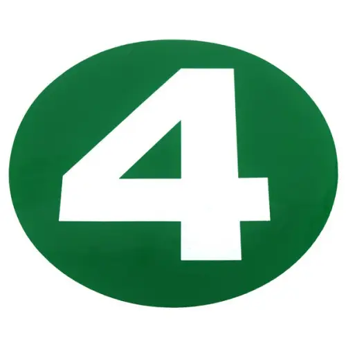 Abtibild rotund normă de poluare EURO 4, diametru 22 cm, pentru auto Discount