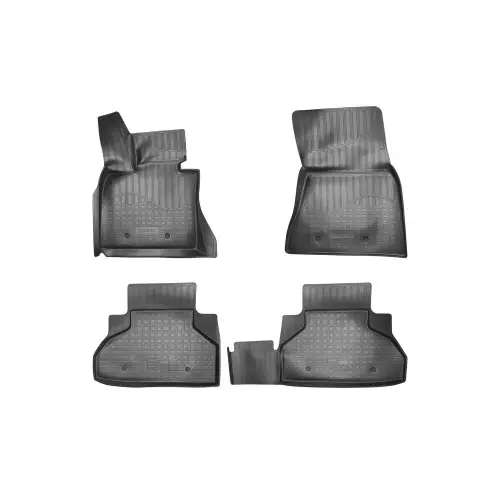 Set covorase auto din cauciuc tip tavita pentru BMW X6 F16 (2014-2019), negru Retur gratuit