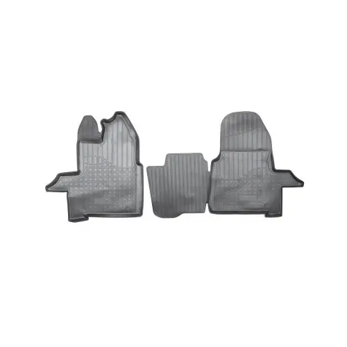 Covorașe auto cauciuc tip tăviță pentru Ford Transit 2014+ (set 2, negru) Livrare expres