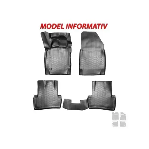 Ultima șansă Covoare auto cauciuc tip tavita pentru Land Rover Discovery V 2016+ (set 4) 3D 3348/A40