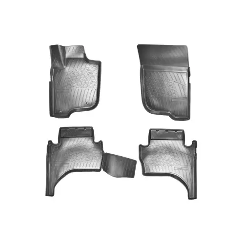 Disponibil imediat Covorașe cauciuc tip tăviță pentru Mitsubishi L200 2015+ (set 4) Cod 3D 3413/A10