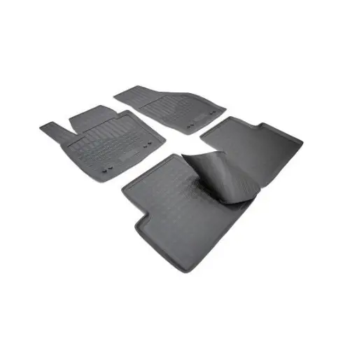 Covorașe auto cauciuc tip tăviță pentru Audi Q3 2011–2018, set 4, negru Ofertă limitată
