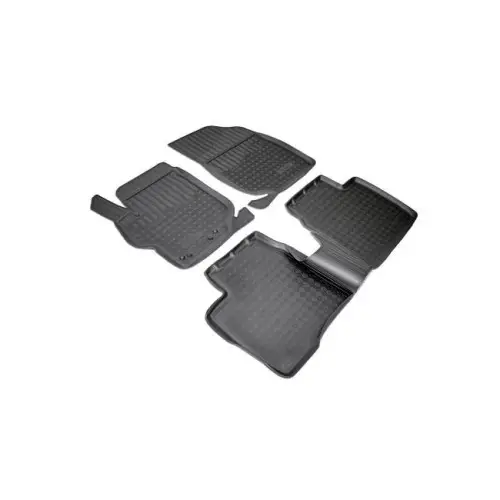 Reducere de preț Set covoare cauciuc tip tavita pentru Peugeot 301 2012–2021, 4 piese, negru