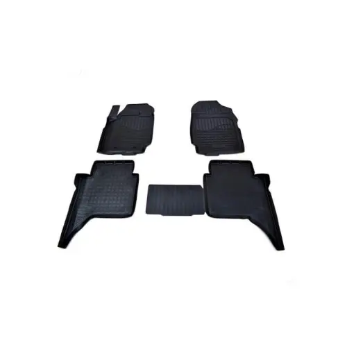 Popular Covoare auto din cauciuc tip tavita pentru Ford Ranger 2011+ (set 4) negru