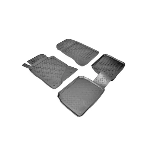 Set covorașe cauciuc tip tăviță pentru Mercedes Clasa C W204 (2007–2014), negru Reducere specială