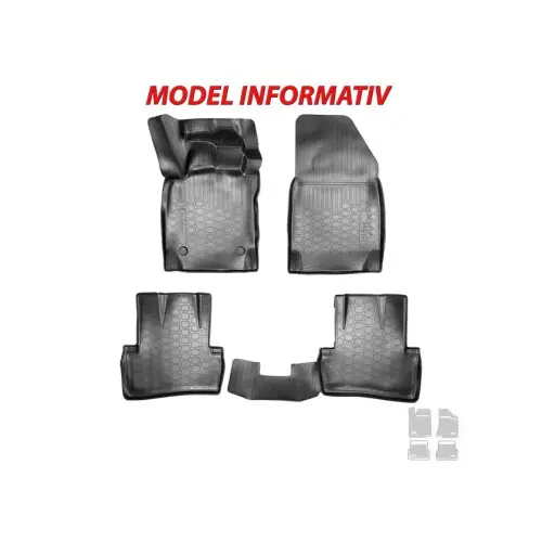 Chilipir Covorașe auto cauciuc tip tăviță pentru Seat Toledo II (1998–2004), set 4 buc