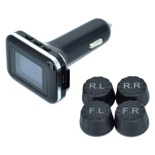 Sistem TPMS 12V pentru monitorizarea presiunii in pneuri, 4 senzori si afisaj Preț mic