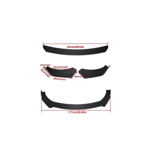 Spoiler universal prelungire bară față, aspect carbon, set 3 piese UNV-013C Reduceri