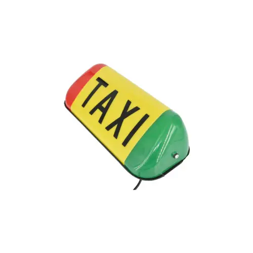 Casetă luminoasă auto TAXI cu magnet și cablaj inclus, galben, 35×13×16 cm Calitate înaltă
