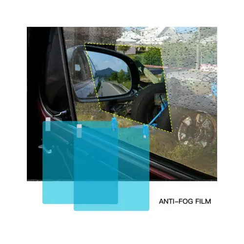 Folie protectoare geam lateral auto anti-aburire, anti-ploaie 175x200 mm, set 2 buc Ultima șansă
