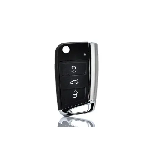 Carcasa cheie telecomanda compatibila Volkswagen, 3 butoane, cu lamela metalica (Cod 1328-2) Cumpărături sigure