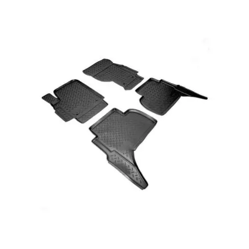 Preț redus Set covoare auto cauciuc tip tavita pentru Volkswagen Amarok 2010+, negre (4 buc)
