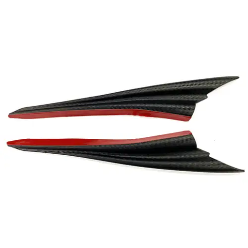Cumpără online Set aripioare tuning bară față tip carbon, 31,5 x 5 cm (A3-0092)