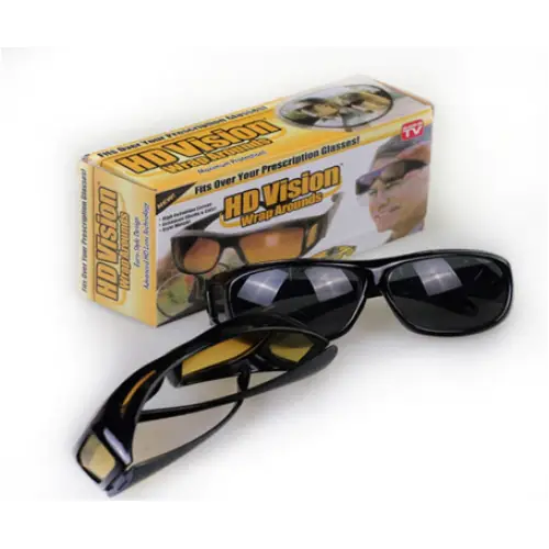 Set ochelari pentru condus HD Vision zi/noapte, clip-on peste ochelari (COD 03760) Cumpărături sigure