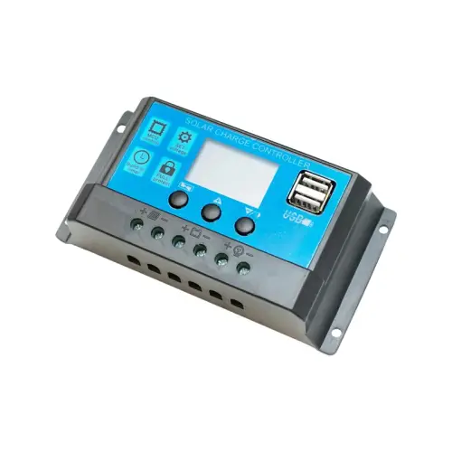 Retur gratuit Regulator incarcare panou solar 10A, 12/24V automat, cu 2 porturi USB (BK87454)
