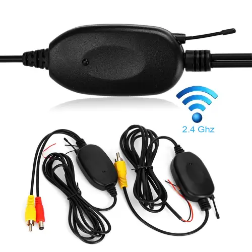 Transmitator WiFi video 2.4GHz HPS01 pentru camera auto, 12-24V, set TX/RX Ieftin