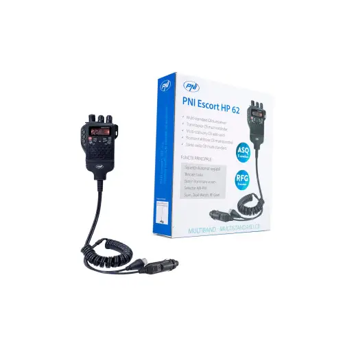 Stație radio CB portabilă PNI Escort HP 62, multi-standard, 4W, AM/FM, 12V Lichidare de stoc