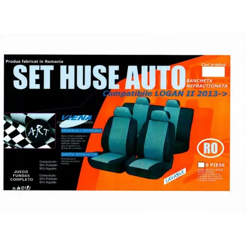 Chilipir Set huse auto premium compatibile Dacia Logan 2020+ fractionat, 9 piese