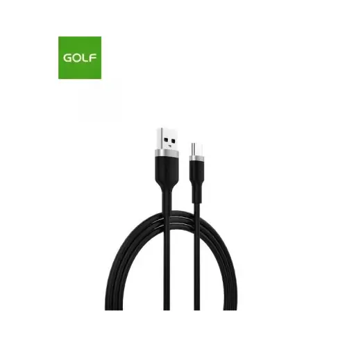 Cablu USB-A la USB-C 1m, 2.4A, încărcare rapidă și transfer date, negru (GC-71) Lichidare de stoc