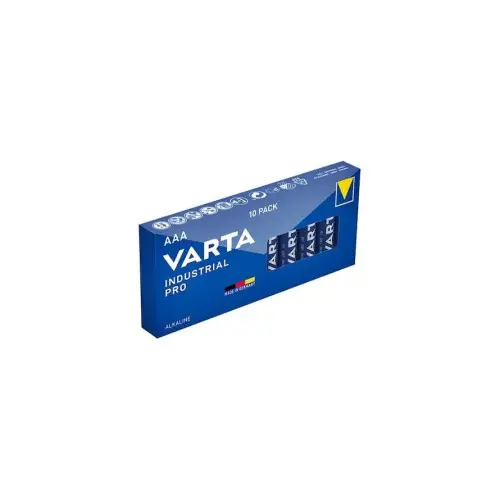 Set 10 baterii Varta Industrial AAA (R03) alcaline 1.5V, cod 356669 Ofertă