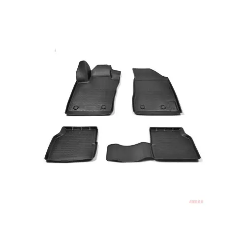 Set covoare cauciuc tip tavita pentru Jeep Compass II (2017+), 4 bucati, negru Reducere extra