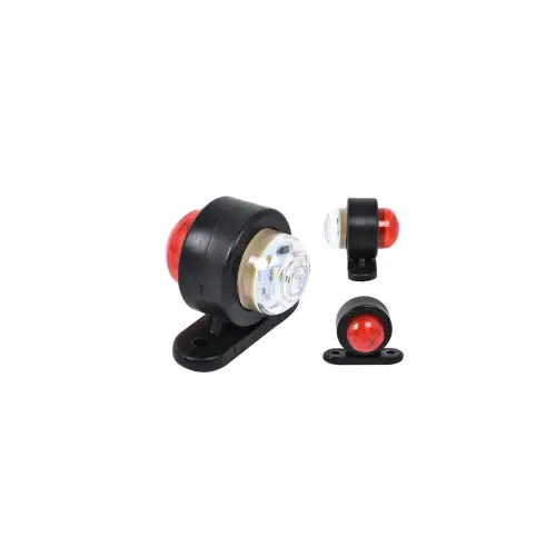 Lampă gabarit LED 12-24V alb-roșu, semnalizare laterală, cod FR-0100 Calitate înaltă