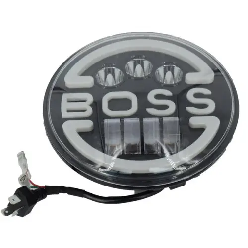 Disponibil imediat Proiector LED BOSS 50W 12-36V cu lumina de zi (DRL) si semnalizare