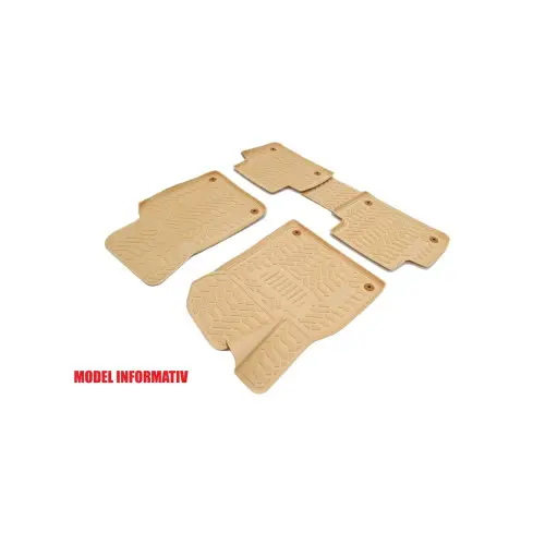 Transport gratuit Covorașe cauciuc tip tăviță bej pentru Mercedes Clasa B 2012–2018 (set 4) 3D 62506B/A10