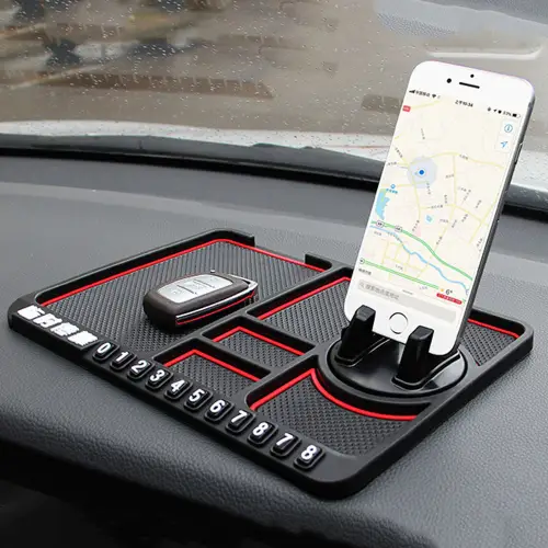 Suport telefon auto multifuncțional antiderapant cu afișare număr, FHD-01 Preț mic