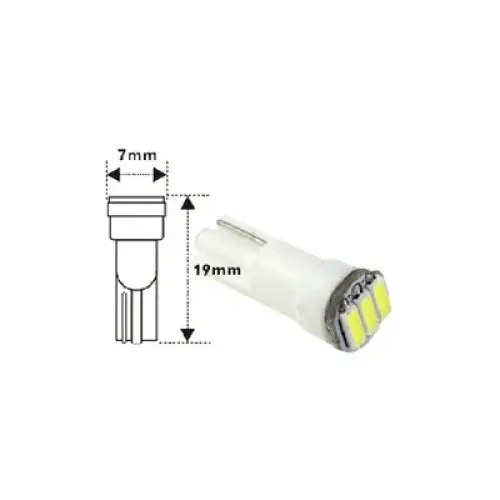 Bec LED T5 12V cu 3 SMD, pentru bord auto, cod 4014 (set) Ofertă de sezon