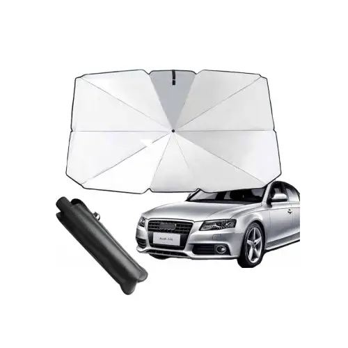 Premium Parasolar auto tip umbrelă pentru parbriz, 65 cm, pliabil, cu husă (PRS-UMB65125)