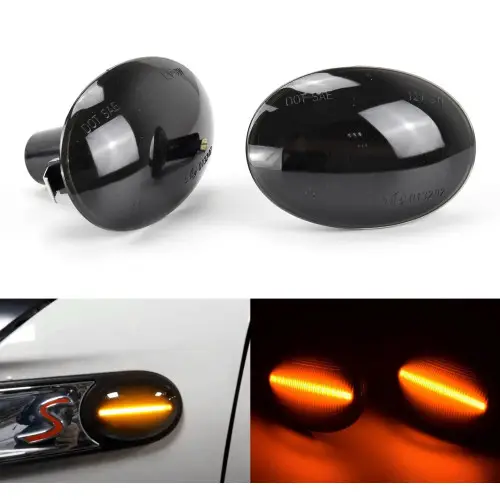 Comandă acum Semnalizări LED dinamice pentru MINI Cooper R55-R59, efect cursiv, set 2 bucăți