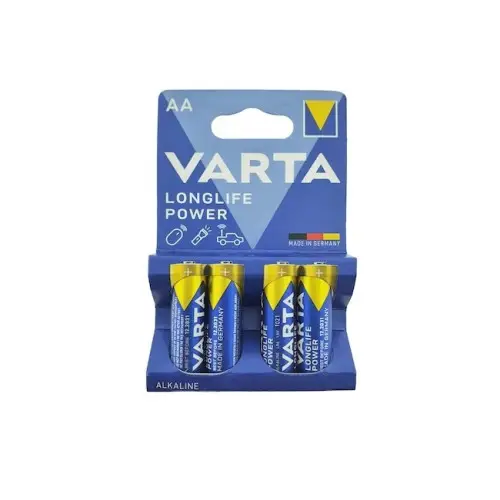 Set 4 baterii Varta LongLife Power AA (R6) 1.5V alcaline, Cod 4906 Super ofertă