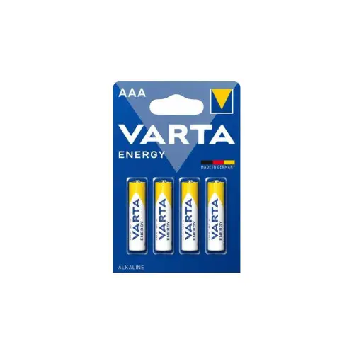 Set 4 baterii Varta Energy AAA (R3) alcaline 1.5V, cod 4103 Livrare rapidă