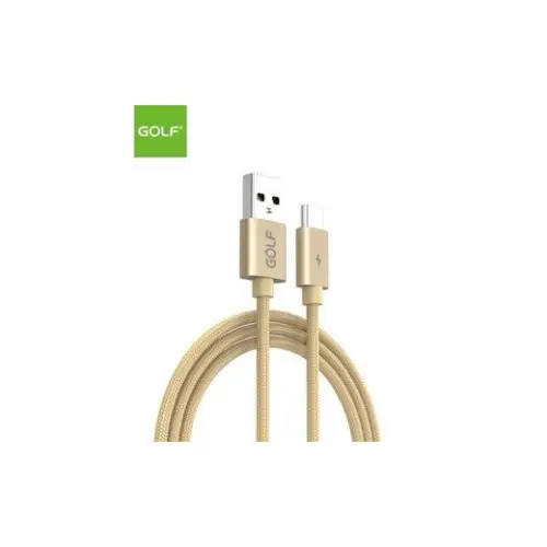 Transport gratuit Cablu USB Type-C 5A fast charge auriu Golf, 1 m, pentru incarcare si date