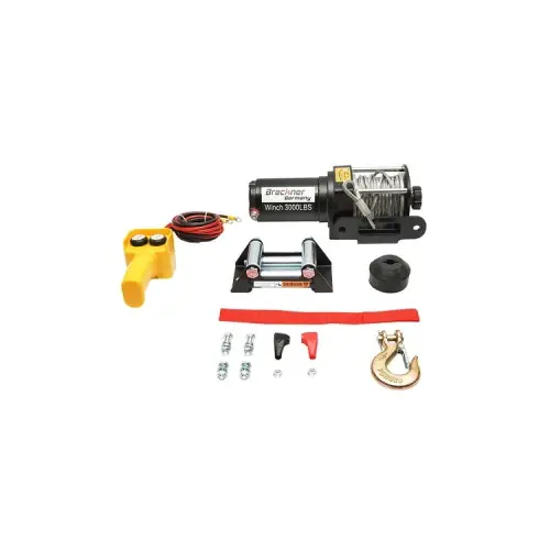 Troliu electric 12V cu telecomanda, 1,6T (3000 lbs), cablu 9,2 m BK81305 Transport gratuit