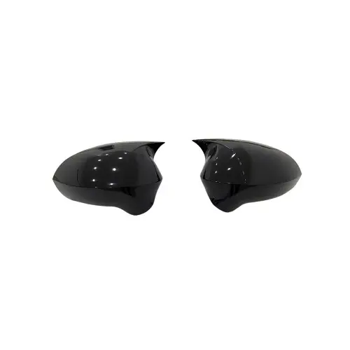 Ultima șansă Capace oglindă tip Batman negru lucios pentru Seat Leon II (2009–2012), set 2 buc